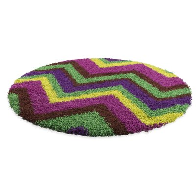 Tapis shaggy Happy Shag tissé à longs poils THEKO