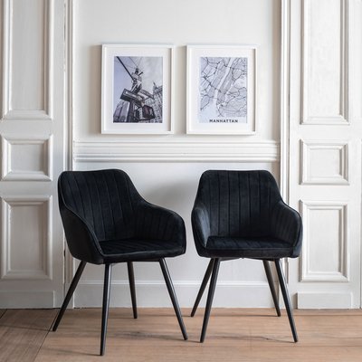 Chaises en velours, lot de 2, BERTILLE HAPPY GARDEN
