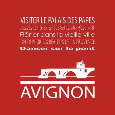 Tableau Sur Toile Avignon ILLUSTRATION CEANOTHE