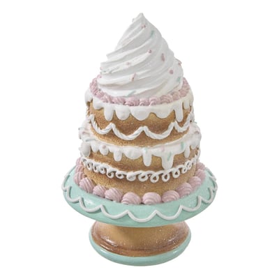 Gâteau de Noël en résine H. 21 cm ATMOSPHERA