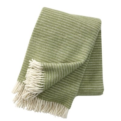 Plaid laine agneau franges  Ralph KLIPPAN