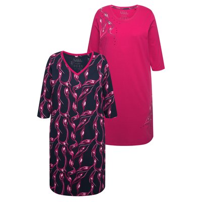 Lot de 2 T-shirts de nuit à manches 3/4 ULLA POPKEN