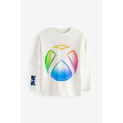 T-shirt à manches longues imprimé xbox au dos NEXT