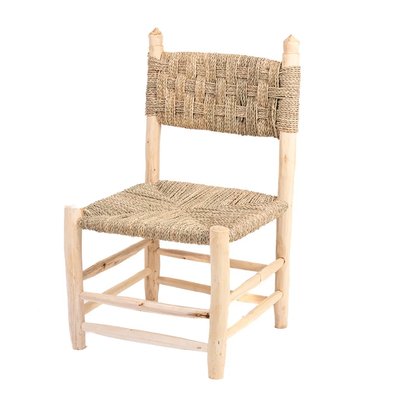 Chaise en bois d'eucalyptus & corde TOKY HYDILE
