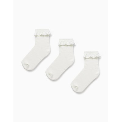 Pack 3 Paires de Chaussettes avec Broderie Anglaise ZIPPY