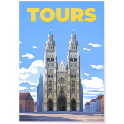 Affiche ville Tours 6 L'AFFICHERIE