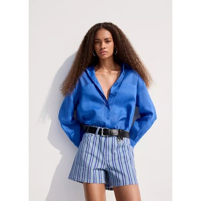 Short droit rayures MANGO