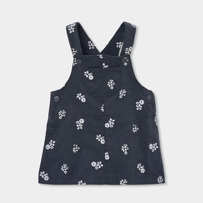 Robe fille chasuble bébé imprimée fleurs BOBOLI