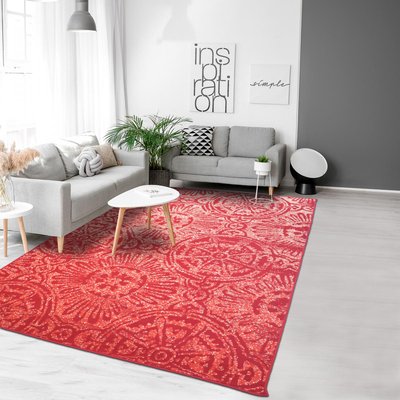 Tapis salon et chambre tissé motif rétro-vintage AF1 TRANBY UN AMOUR DE TAPIS