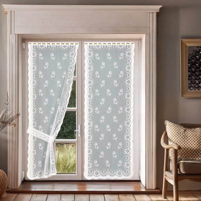 Paire de rideaux Bonne-Femme avec embrasses HOME MAISON