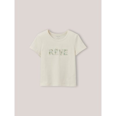 T-shirt à message imprimé Mireille en coton biologique CYRILLUS