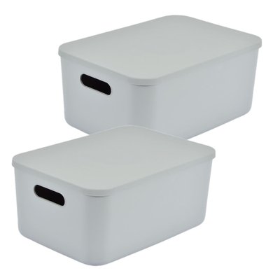 Lot de 2 boîtes avec couvercle CHROMACASE TOILINUX