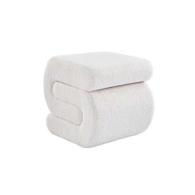 Tabouret / Pouf design revêtement bouclette 1 place SASHA SWEEEK