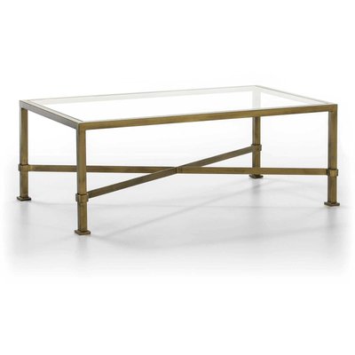 Table basse en verre et métal, Arties RECOLLECTION