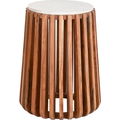Table d'appoint marbre et bois, Moderno RECOLLECTION