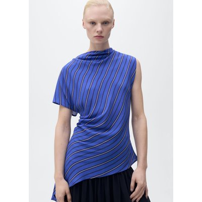 Blouse asymétrique rayures MANGO