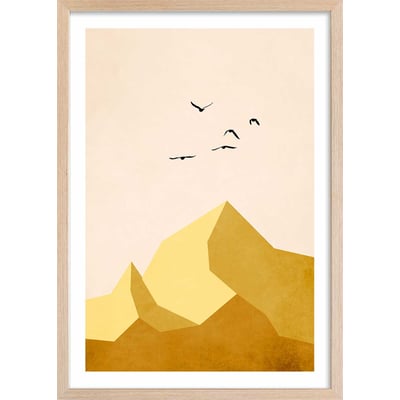 Affiche graphique ""Zugspitze Montagne"" HEXOA