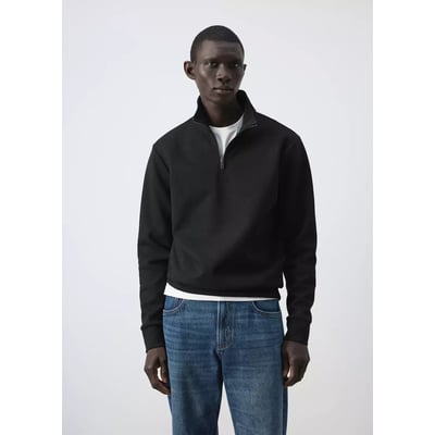 Sweat coton mélangé fermeture Éclair MANGO MAN