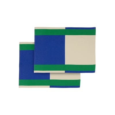 Set de 2 sets de table Lubi - coton, motif géométrique NOO.MA