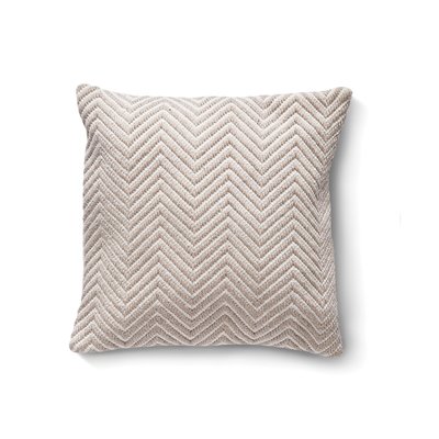 Outdoor/Indoor Chevron Woven Cushion  - 100% Recycled 45x45cm HUG RUG WOVEN