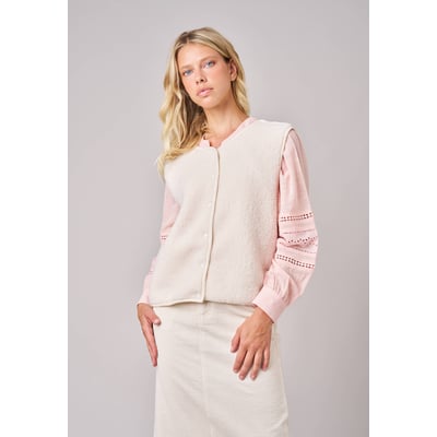 Gilet sans manches femme au toucher doux et texturé  OLERA DEELUXE