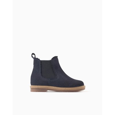 Bottes Chelsea en Cuir Suédé ZIPPY