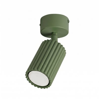 Plafonnier Aluminium Vert Olive GU10 1 KARBON EDEN