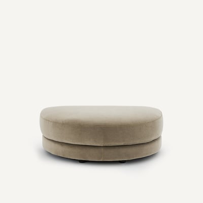 Repose-pieds modulable en velours stonewashed, TIBERIO AM.PM