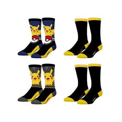 Lot de 4 Chaussette Pokemon coton FREEGUN