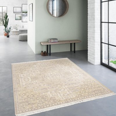 Tapis salon et chambre tissé en coton motif oriental ETERNAL 1 UN AMOUR DE TAPIS