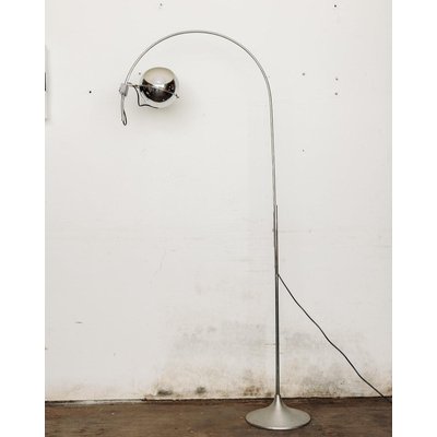 Lampadaire chromé Julien N°6 - Bon état DEBONGOUT