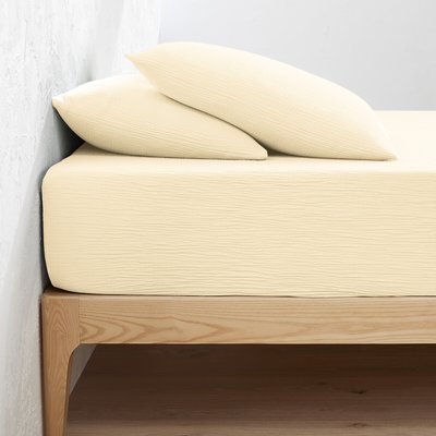 Effen hoeslaken in tetra, omslag 30cm, Kumla LA REDOUTE INTERIEURS