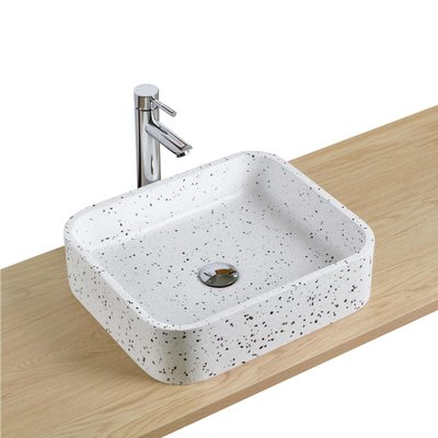 Vasque à poser rectangulaire en terrazzo MILA MOB IN