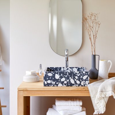 Vasque carrée en terrazzo premium UNIK TIKAMOON