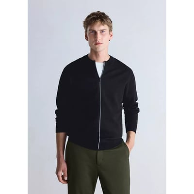 Cardigan confort en maille extensible MANGO MAN