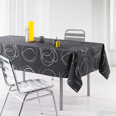 Nappe en polyester rectangle Collection Argent Bully imprimé DOUCEUR D'INTÉRIEUR