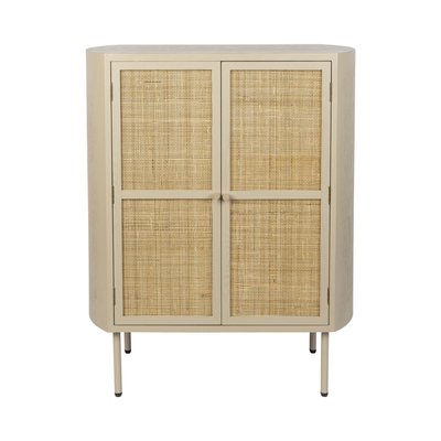 Buffet haut 2 portes en bois et métal - AMAYA DRAWER