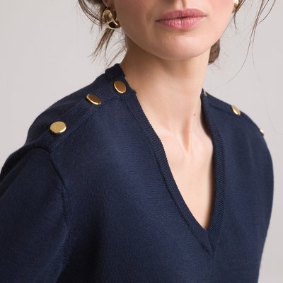 Pull en maille col v 2025