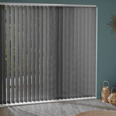 Lot de 5 lamelles verticales 89mm unies pour store californien MADECOSTORE