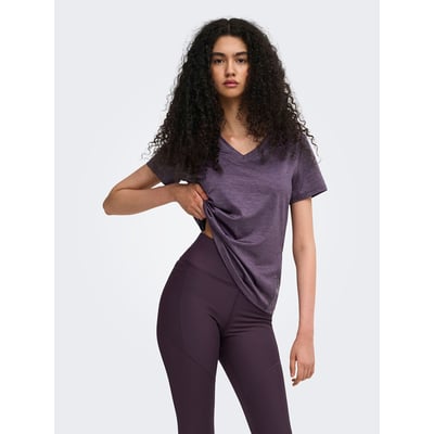 T-shirt sportiva Core Life maniche corte scollo a V ONLY PLAY