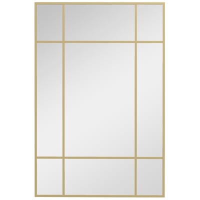 Miroir mural Verre Noir HOMCOM
