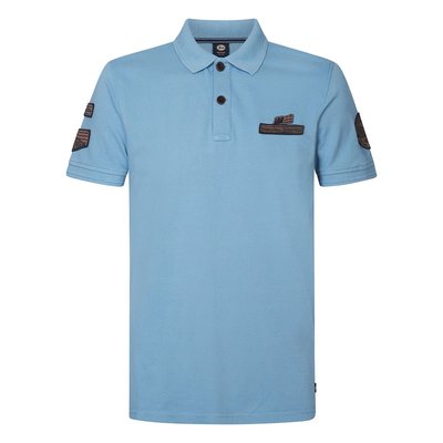 Polo recto liso con insignias PETROL INDUSTRIES