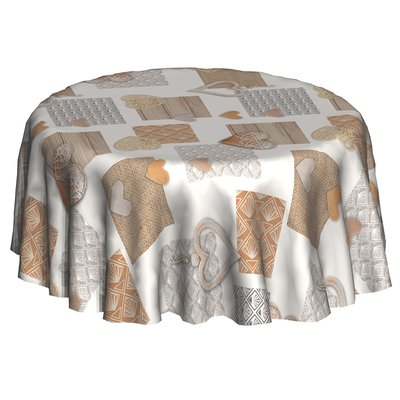 Nappe ronde en toile cirée campagne Decocoeur TOILINUX