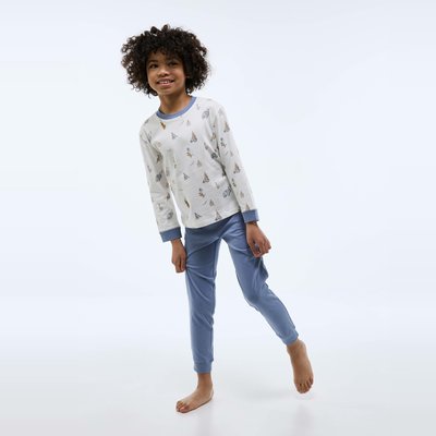 Pyjama manches longues imprimé en jersey coton BIO GOTS MONOPRIX