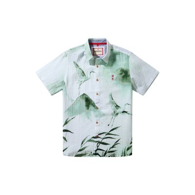 Chemise froissée à manches courtes d’inspiration japonaise JOE BROWNS