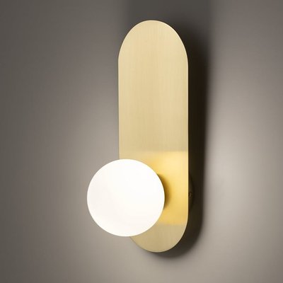 Applique globe en verre avec support doré, style design MESA PIER IMPORT