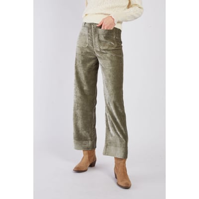 Pantalon droit en velours FLAURIANE DERHY