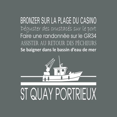 Tableau Mural Saint-quai Portrieux RÉGIONALISME CEANOTHE