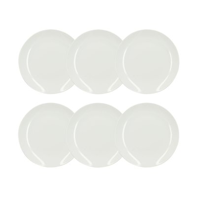 Lot de 6 assiettes plates en porcelaine 27cm, METROPOLITAN NOVASTYL