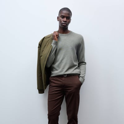 Pantalon chino straight en coton BIO GOTS MONOPRIX